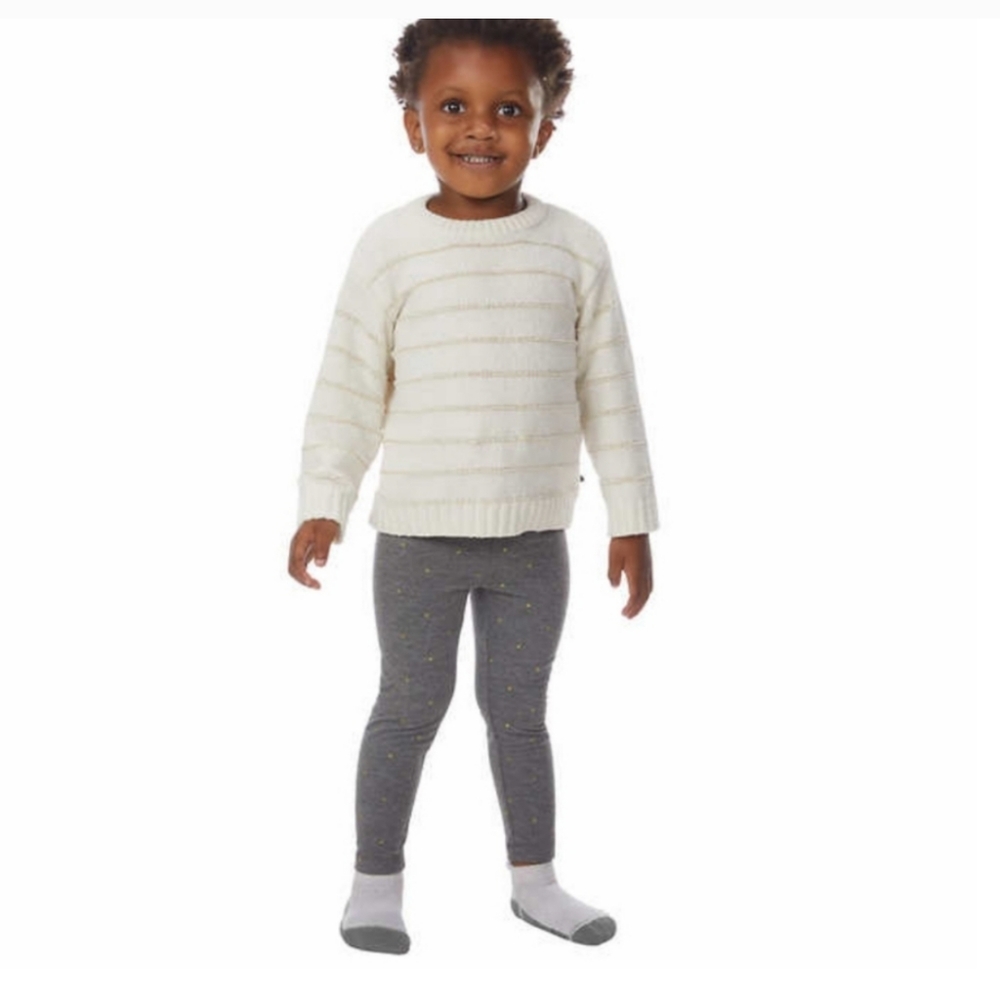 DKNY Kids' 2-piece Chenille Set White Sweater - Picture 2 of 5